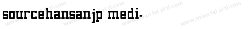 sourcehansanjp medi字体转换